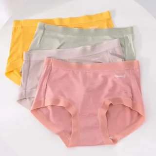 【SiOHER 熹歐禾】4件組 ★ 輕咬馬卡龍中腰內褲(蕾絲內褲/無痕內褲/女內著/女內褲)