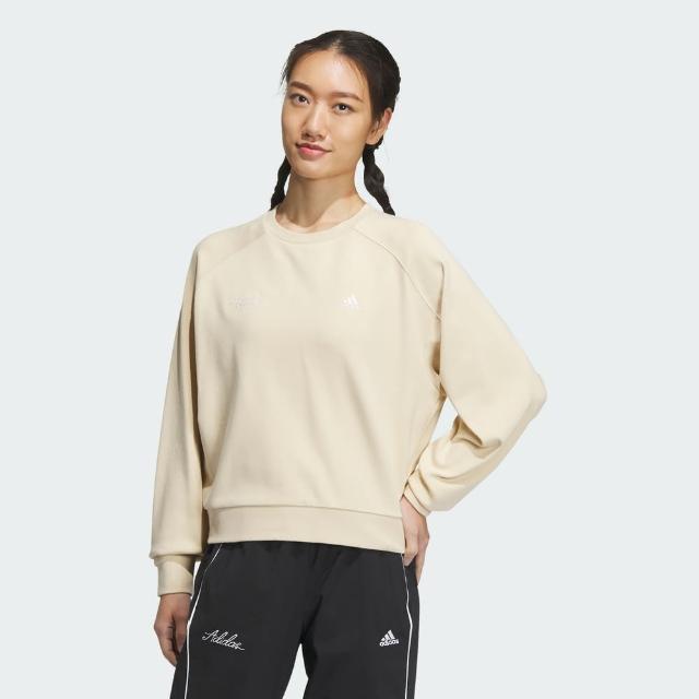 【adidas 官方旗艦】長袖上衣 大學T 女 IP7088