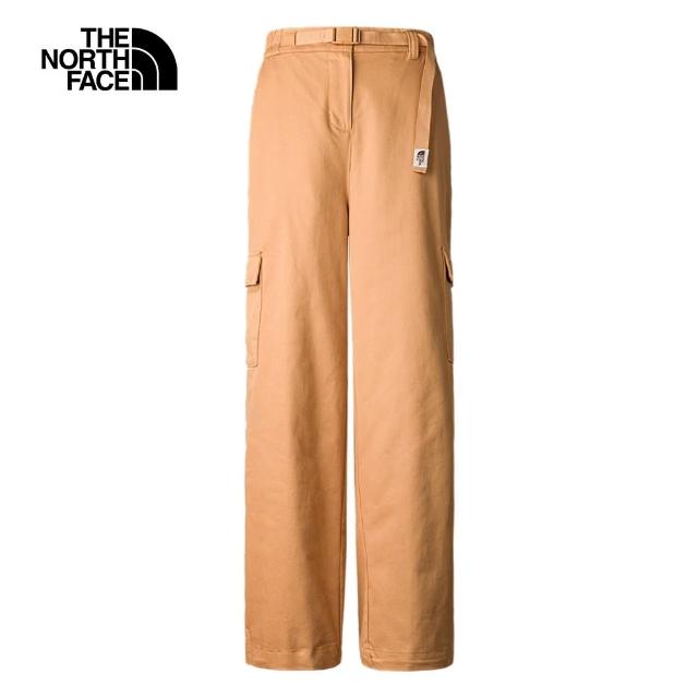 【The North Face 官方旗艦】北面女款卡其色UPF防曬可調節休閒褲｜81S4I0J(抗UV)