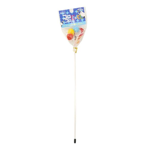 【PETO】日本製頂級三色棉球逗貓棒 貓咪玩具 貓玩具 寵物玩具(互動/解悶/自嗨)