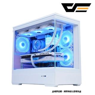 【darkFlash】MOTI 鏡之島 M-ATX 白色機殼(標配3顆ARGB風扇)