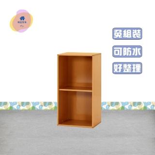 【·Fly· 飛迅傢俱】1.1尺2層木紋色塑鋼置物櫃深31cm