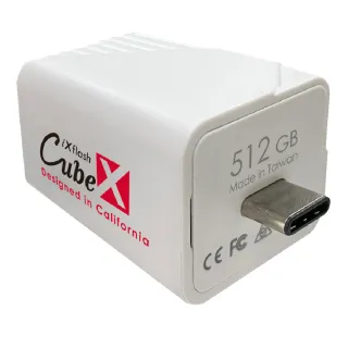 【PIODATA】iXflash Cube 備份酷寶 Type-C 512GB備份豆腐頭(充電即備份)