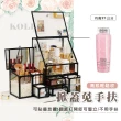 【KOLKO】高質感透明加厚玻璃收納盒(化妝刷具桶款)