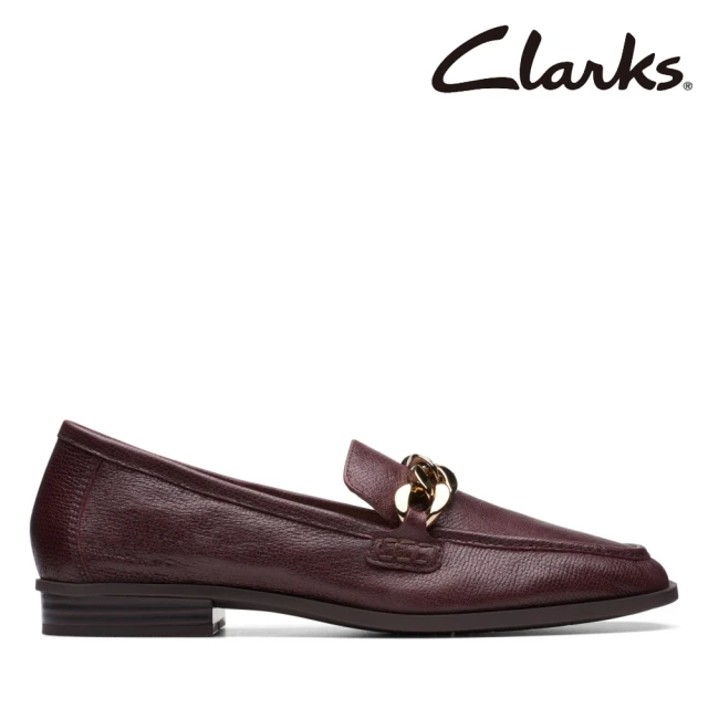 ClarksClarks 女鞋Sarafyna Iris 時尚鍊條造型微方頭樂福鞋(CLF74919D)