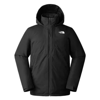 【The North Face 官方旗艦】北面男款黑色DryVent防水透氣保暖連帽三合一外套｜88RKJK3