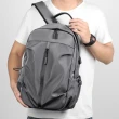 【SUNORO】大容量防潑水男士後背包 商務休閒旅行雙肩包 筆電包 學生書包 行李箱掛包(父親節禮物)