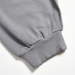 【EDWIN】女裝 再生系列 CORE 環保丹寧變形蟲LOGO寬版不收邊厚長袖T恤(灰褐色)