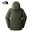 【The North Face 官方旗艦】北面男款綠黑拼接DryVent防水透氣連帽三合一外套｜88RKBQW