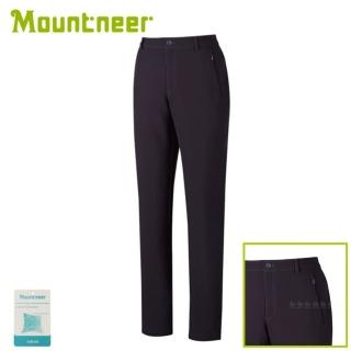 【Mountneer 山林】女 SOFT SHELL保暖極窄管長褲《暗紫》32S18/休閒褲/防風褲(悠遊山水)