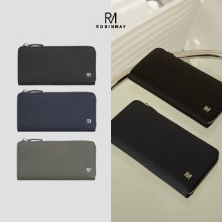 【ROBINMAY】卡瑞真皮長夾(拉鍊封口設計/真皮牛皮/多色任選)