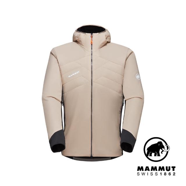 【Mammut 長毛象官方直營】Rime Light IN Flex Hooded 輕量機能化纖連帽外套 薩凡納褐/黑 男款 #1013-02150