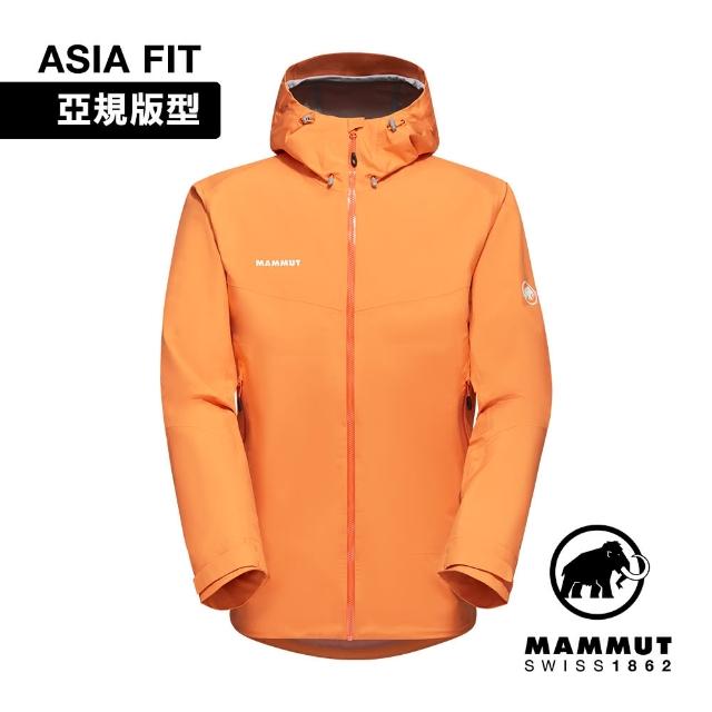 【Mammut 長毛象】Convey Tour HS Hooded Jacket AF GTX防水連帽外套 柑桔橘 男款 #1010-28451