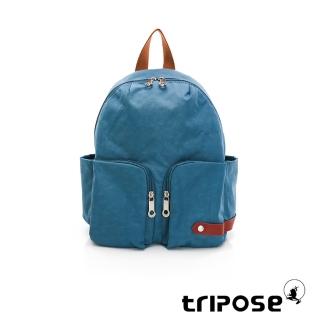 【tripose】CUBI微皺尼龍輕量後揹包-小(湖畔藍)