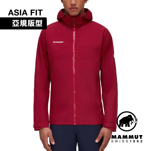 【Mammut 長毛象】Convey Tour HS Hooded Jacket AF GTX防水連帽外套 緋紅 男款 #1010-28451