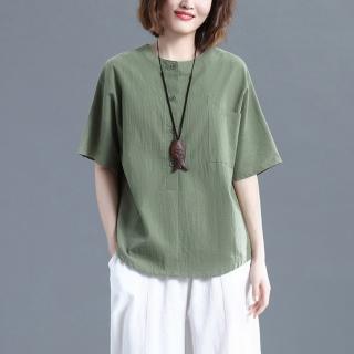 【LANNI 藍尼】現貨 V領 圓領 泡泡袖 薄款 寬鬆上衣 多款任選※(零碼出清/售完不補)