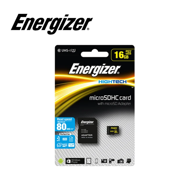 Energizer 勁量 16GB microSDHC UHS-I 記憶卡