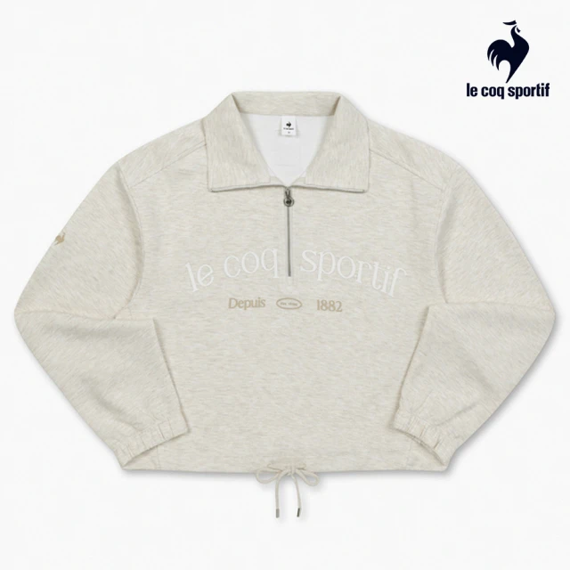 LE COQ SPORTIF 公雞LE COQ SPORTIF 公雞 韓版休閒基礎立領上衣 女款-米白色-LKS22122