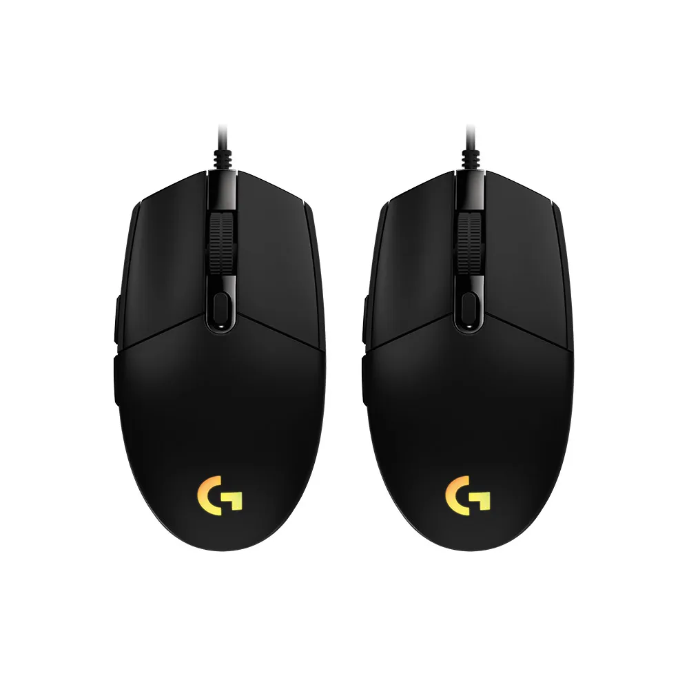 【Logitech G】2入組 G102 炫彩遊戲有線滑鼠(黑色)