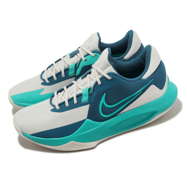 NIKE 耐吉 籃球鞋 Precision VI 藍 白 男鞋 低筒 實戰 運動鞋(DD9535-008)