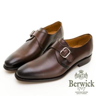 【GEORGE 喬治皮鞋】Berwick西班牙進口-固特異工藝單釦環孟克鞋-咖335005KM20