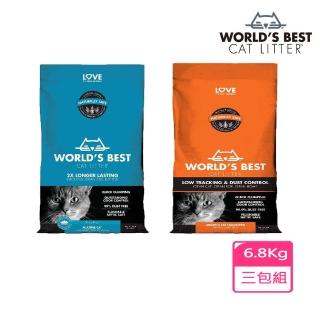 【貓漾】環保玉米砂 6.8kg(三包組、貓砂、玉米砂、大顆粒不沾腳、蓮花多貓)