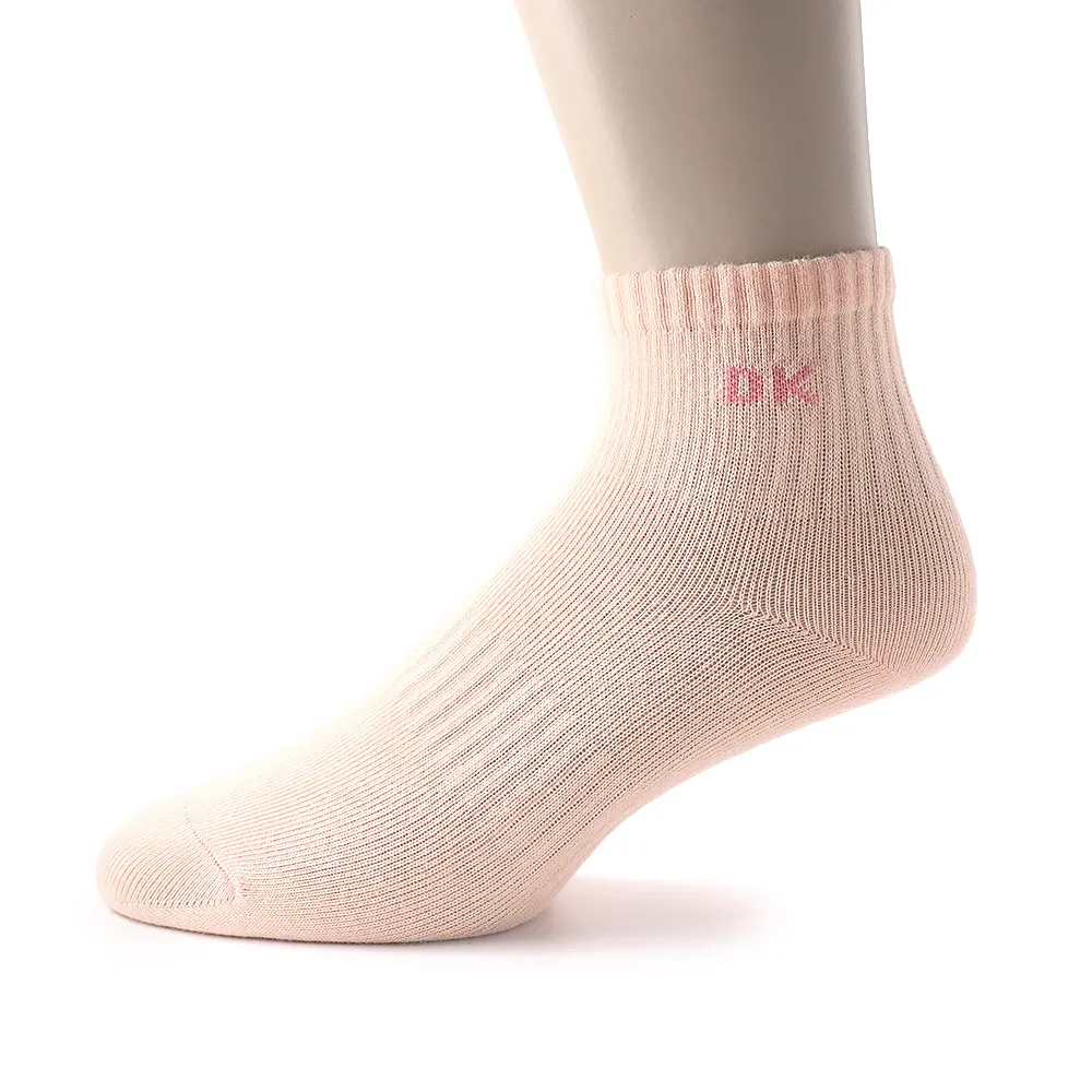 【DK 高博士】抗菌足弓短襪 A0108-40 粉紅色