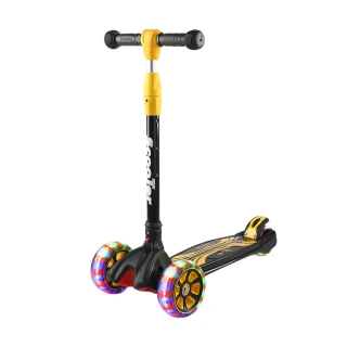【Roll scooter】兒童滑板車 一鍵折疊 腳踏煞車 滑板 滑板車(4檔調節 / 三角穩定 / 滑板車)