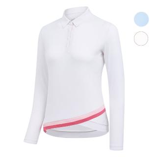 【HONMA 本間高爾夫】女款運動防曬POLO衫 日本高爾夫專業品牌(XS-L 白色、淺藍任選HWJQ705R906)