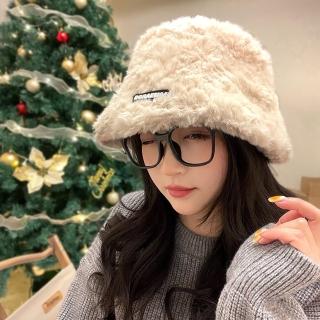 【VEDINA】極致舒適時尚多用途毛絨針織毛線帽 毛帽 仿羊毛觸感毛茸茸針織帽 漁夫帽(白色)