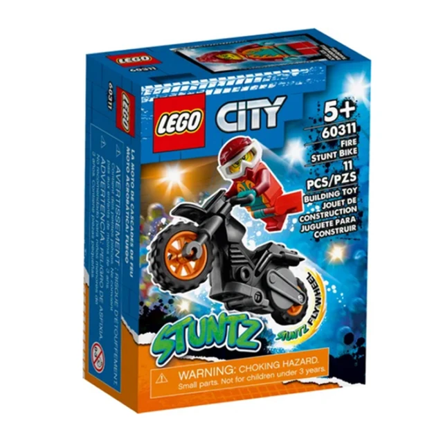 【LEGO 樂高】City 城市系列 - 火焰特技摩托車(60311)
