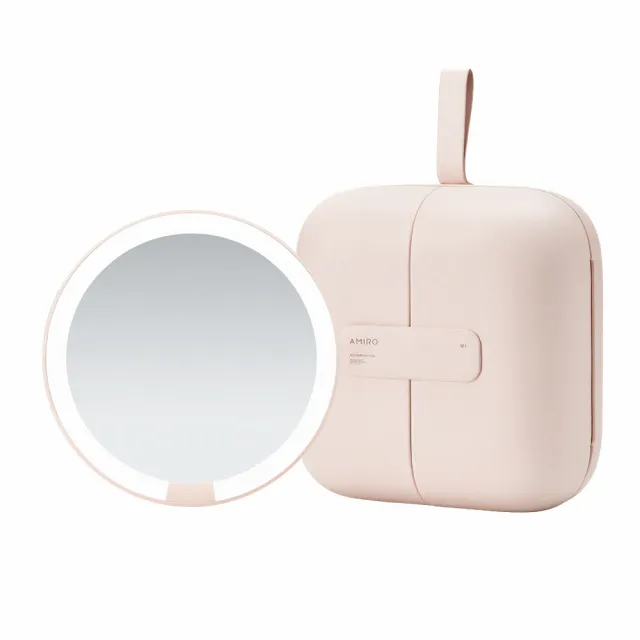 【AMIRO】覓光 Cube S 行動LED磁吸美妝鏡折疊收納化妝箱(化妝鏡/化妝包/包包鏡/旅行/尾牙/抽獎/禮物)