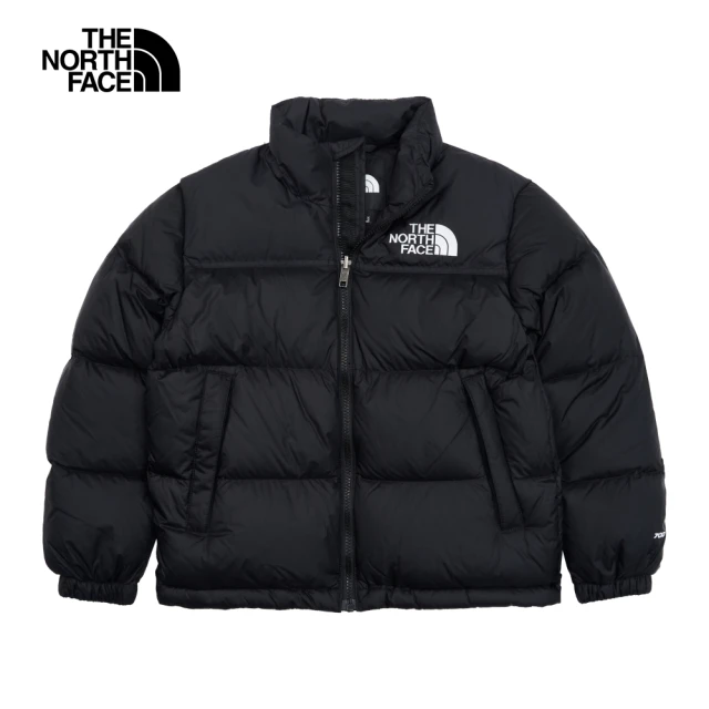The North Face 經典ICON-北面兒童黑色防潑水舒適保暖立領羽絨外套｜82UDJK3