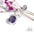 【KATE】銀飾 峇里島天然珍珠紫水晶純銀項鍊(紫水晶 珍珠項鍊  二月生日石 生日禮物 情人禮物 母親節)
