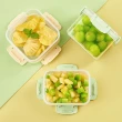 【SUNORO】3件組 食品級PP密封保鮮盒 廚房冰箱收納盒 儲物盒(可冷凍/微波加熱)