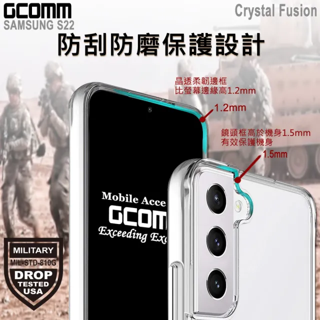 【GCOMM】三星 S22 晶透軍規防摔殼 Crystal Fusion(三星 Galaxy S22)