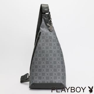 【PLAYBOY】單肩揹包 Lofty系列(灰色)