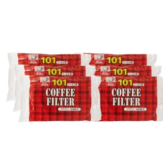 【Kalita】NK101 無漂白咖啡濾紙 1-2人份 100張x 6入組(咖啡濾紙 濾紙)