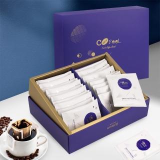【Cofeel 凱飛】濾掛咖啡禮盒-耶加雪菲/黃金曼特寧(10gx20包/附提袋)