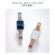【Daniel Wellington】DW 手錶 Quadro Lumine Bezel 20X26mm星環珠寶式鎏金方錶-兩色任選(DW00100670)