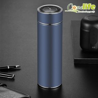 【Conalife】2入組 - 優質304機械指標保溫隨行杯450ml(顯溫杯/顯溫瓶/304不鏽鋼)