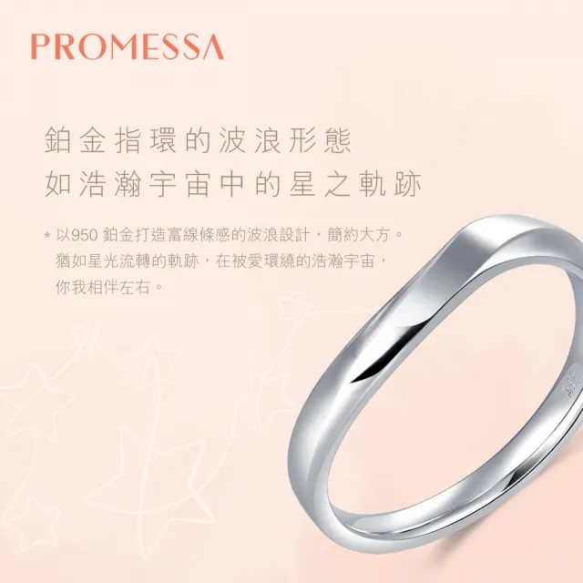 【PROMESSA】PT950鉑金 星宇系列 戒指(男戒)