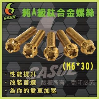 【GASOL】M6 鈦螺絲(純正A級鈦合金螺絲)