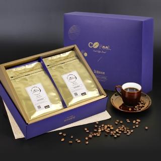 【Cofeel 凱飛】黃金曼特寧咖啡禮盒-中深烘焙(227gx2袋/附提袋)