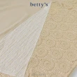【betty’s 貝蒂思】向日葵鏤空蕾絲格紋拼接短袖T-shirt(共二色)