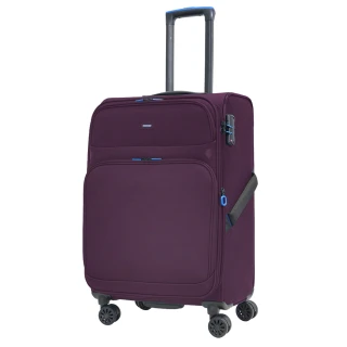 【SWICKY】24吋復刻都會系列旅行箱/布面行李箱/布箱(紫)