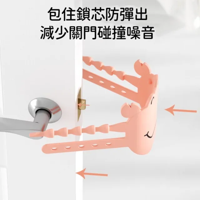 【ROYALLIN 蘿林嚴選】防關門靜音門鎖(防撞緩衝門鎖 減少噪音 臥室防撞保護緩衝墊 門鎖靜音墊)