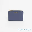 【ZODENCE 佐登司】LIZ進口牛皮弧頂鑰匙零錢包(芋藍)