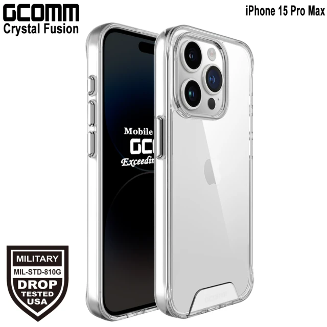 GCOMM iPhone 15 Plus 晶透軍規防摔殼 C