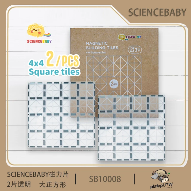 ScienceBaby 100片 鑽面磁力片 收納盒版 益智